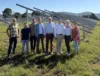 V.l.n.r.: Jörg Werner (Gemeinderat Laudenbach), Moritz Koch (Junior Projektentwickler/Projektakquisiteur GGEW), Steffen Hundemer (Teamleiter Projektentwicklung & Akquisition PV- und Windenergieprojekte GGEW), Florian Grob (Bereichsleiter Erneuerbare Energien GGEW), Carsten Hoffmann (Vorstand GGEW), Benjamin Köpfle (Bürgermeister Laudenbach), Cornelia Baumgärtner (Klimaschutzmanagerin Laudenbach), Ulrike Schweizer (Gemeinderätin Laudenbach)